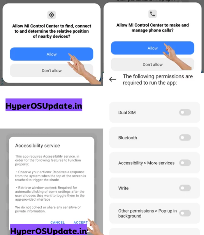 how to change control center in redmi