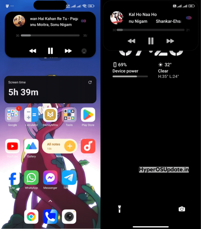 how to enable dynamic island in hyperos