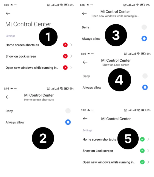 redmi 12 control center style not showing