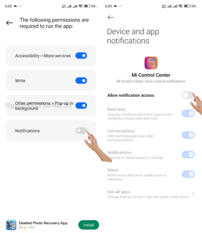 redmi 12 control center style not showing