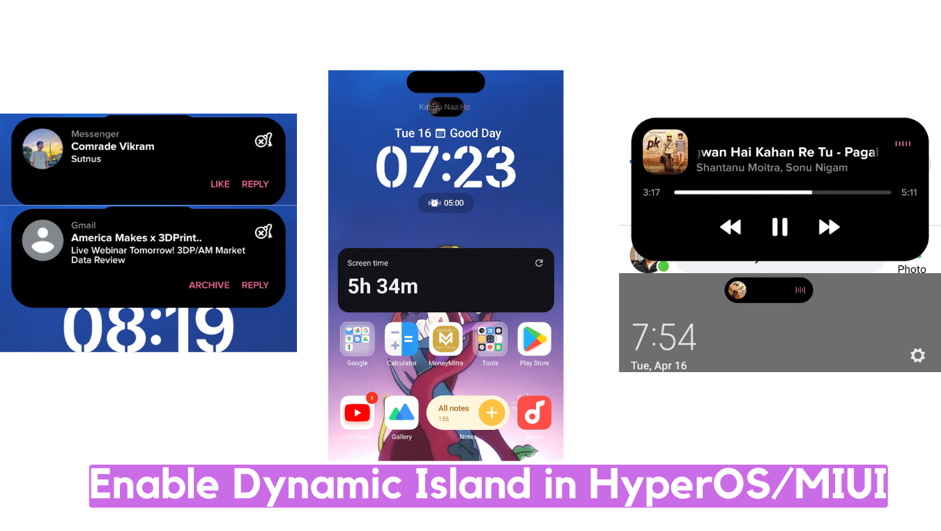How to enable Dynamic Island in HyperOS