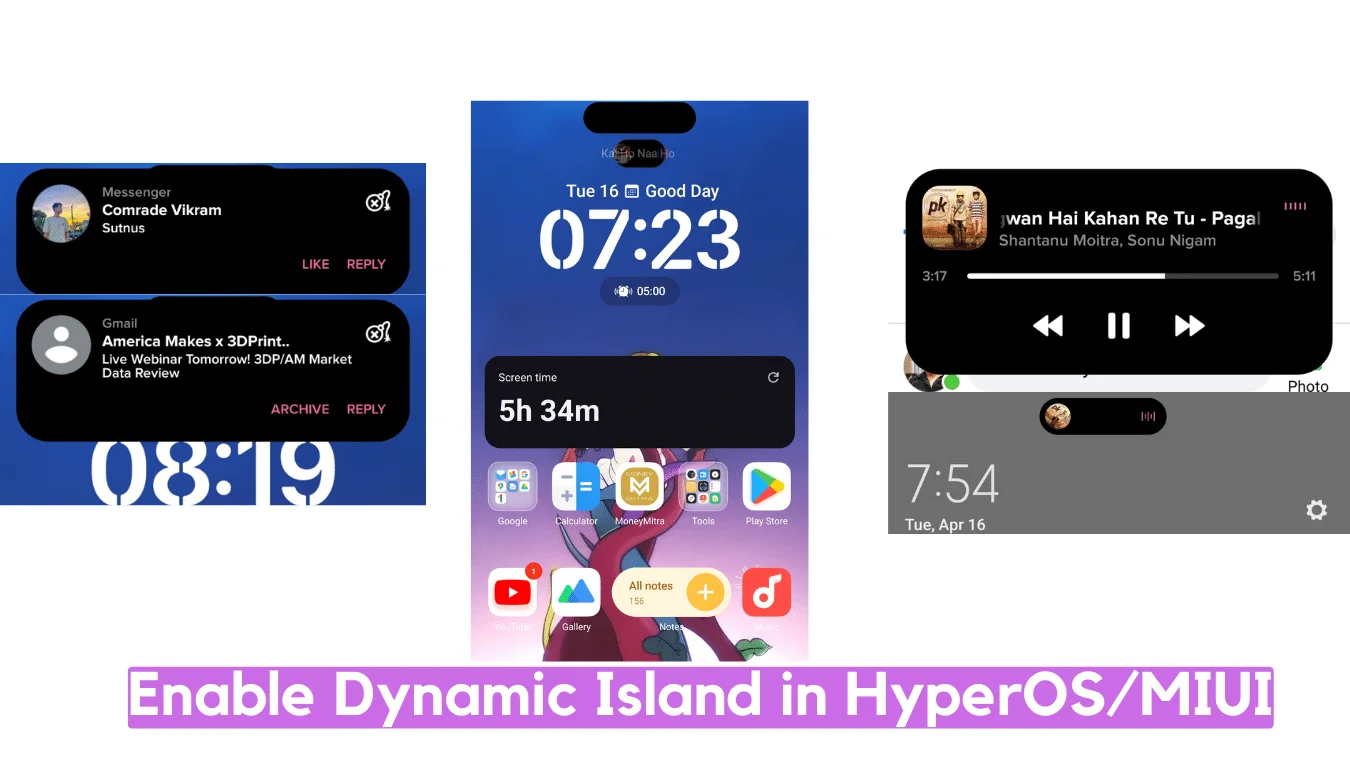How to enable Dynamic Island in HyperOS