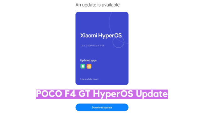 POCO F4 GT HyperOS Update Starts to Roll Out Globally ‘ingres’
