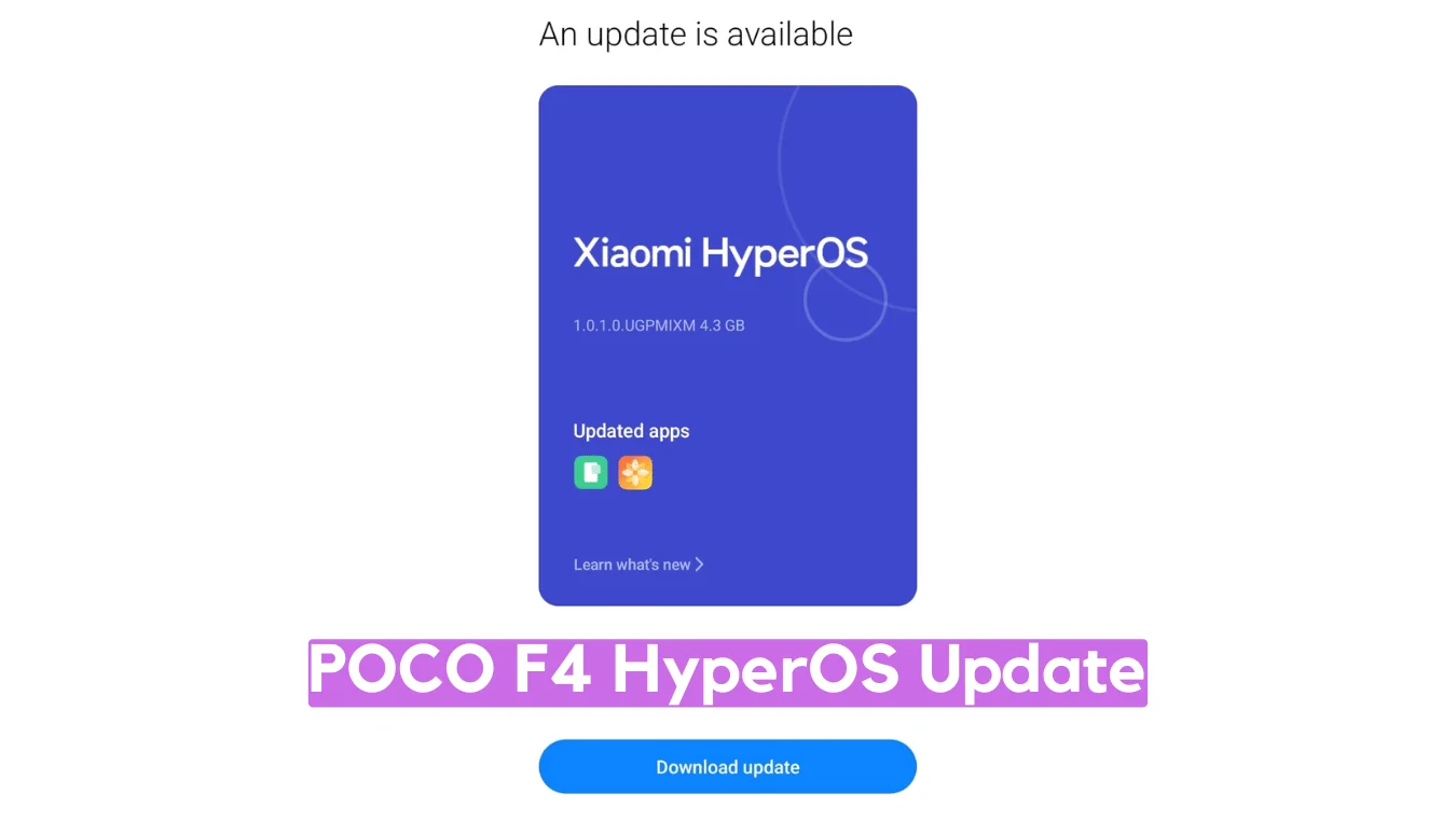 POCO F4 HyperOS Update