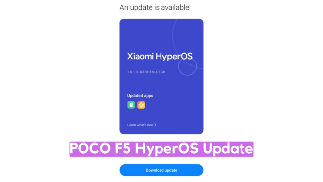 POCO F5 HyperOS Update Download ‘marble’