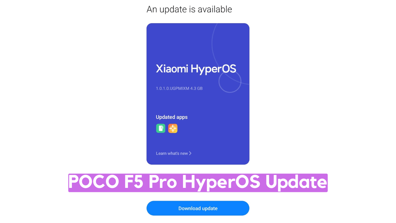 POCO F5 Pro HyperOS Update Download ‘mondrian’