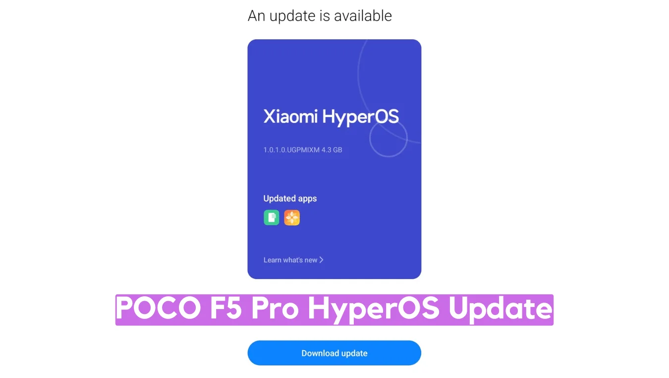 POCO F5 Pro HyperOS Update