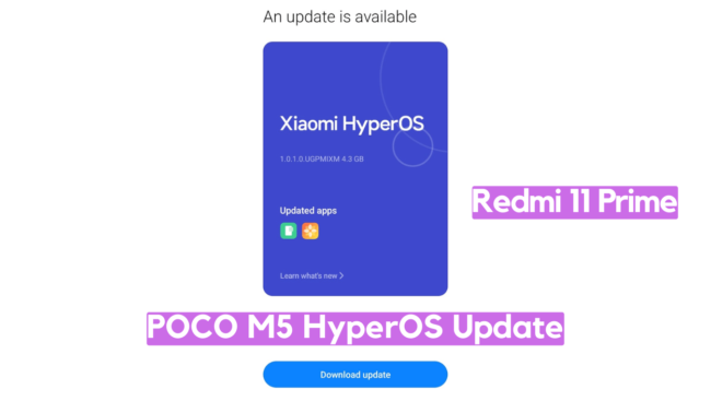 POCO M5 HyperOS Update Download ‘rock’