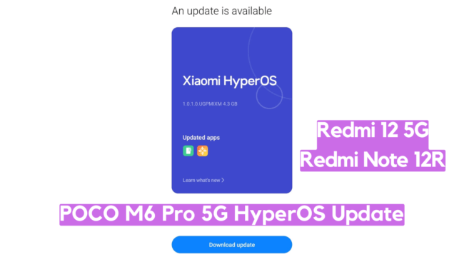POCO M6 Pro 5G HyperOS Update Download ‘sky’