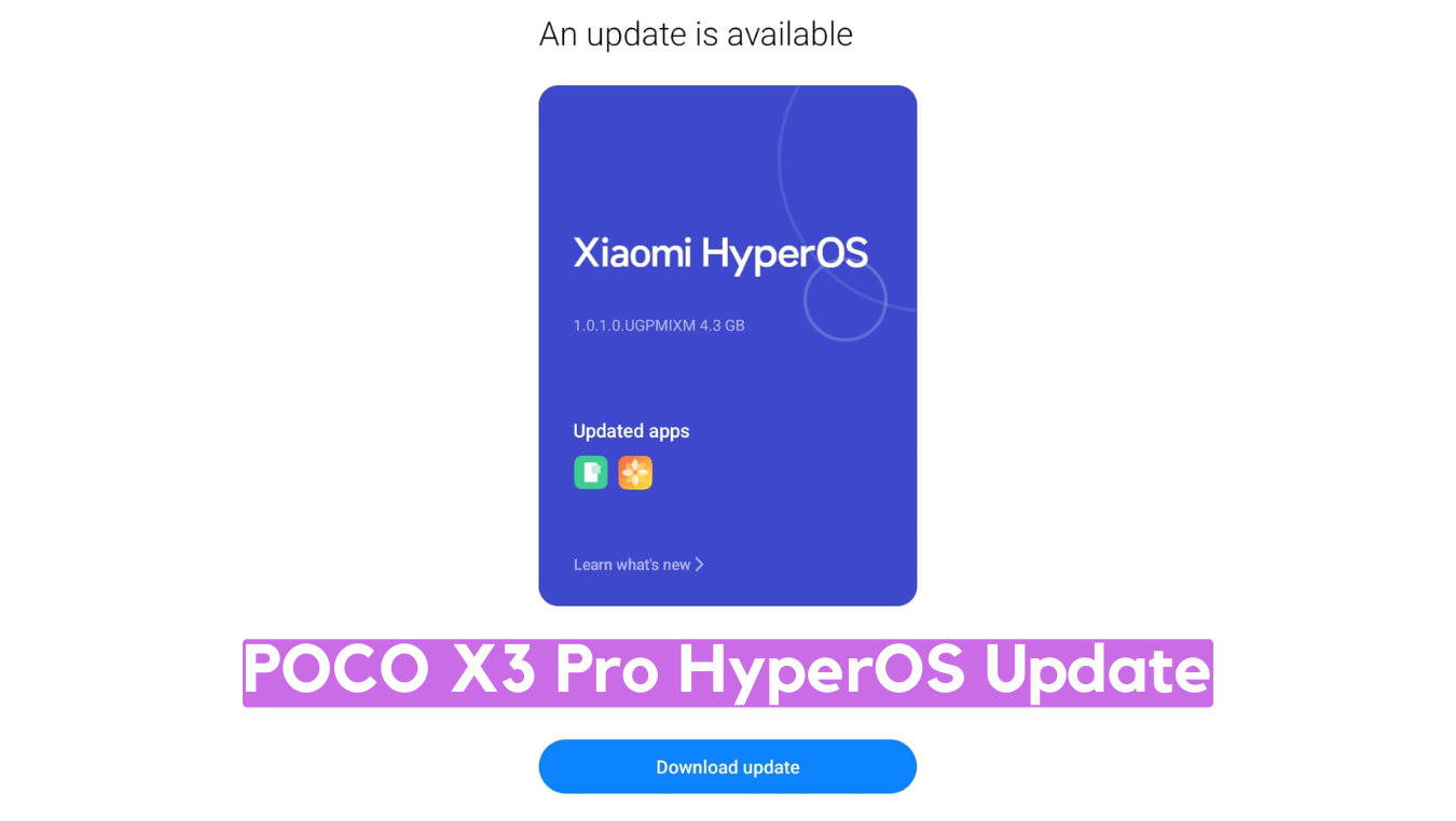 POCO X3 Pro HyperOS Update Download ‘vayu’