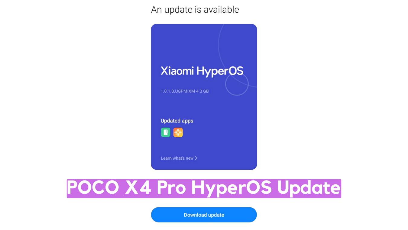 POCO X4 Pro 5G HyperOS Update Download ‘veux’