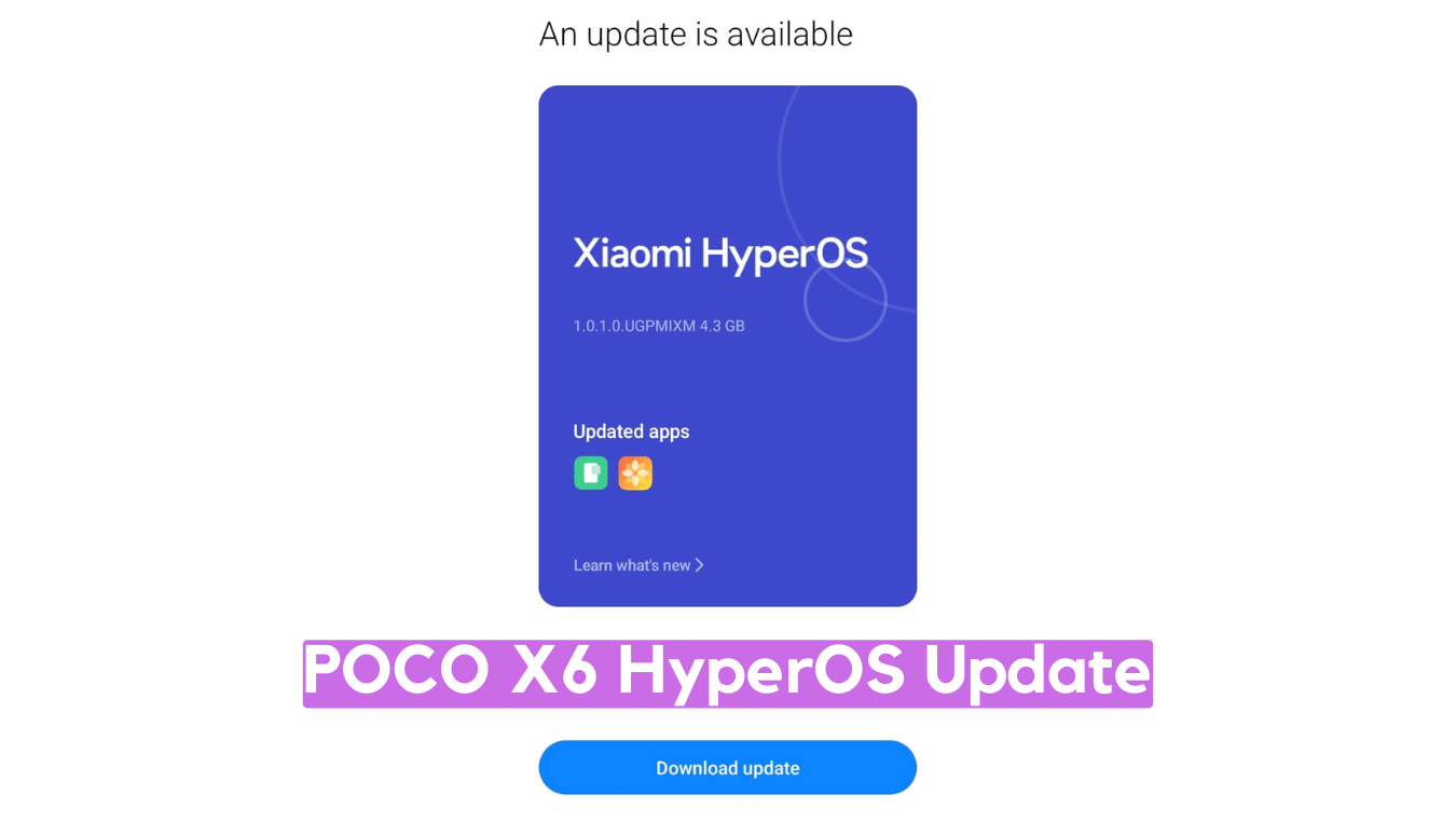 POCO X6 5G HyperOS Update Download ‘garnet’ POCO X6 5G HyperOS Update Download ‘garnet’