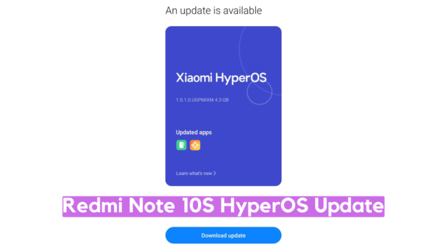 Redmi Note 10S HyperOS Update is No More ‘rosemary’