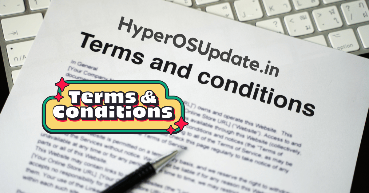 Terms and Conditions