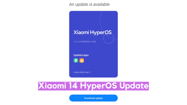 Xiaomi 14 HyperOS Update Download ‘houji’