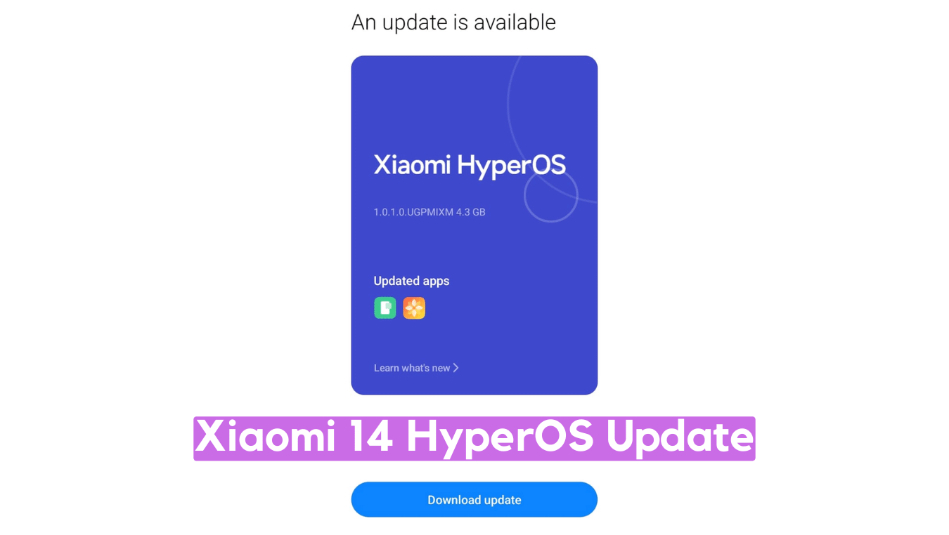 Xiaomi 14 HyperOS Update Download ‘houji’